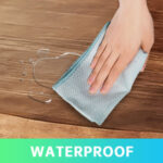 Solid Wood Rustic Style 55.1-inch Computer Desk - Large Office Desk for Home Office, Modern and Simple Design, Ideal for Dining,Study, Writing (Black-w, 55.12 * 27.56 * 29.53) - Image 8